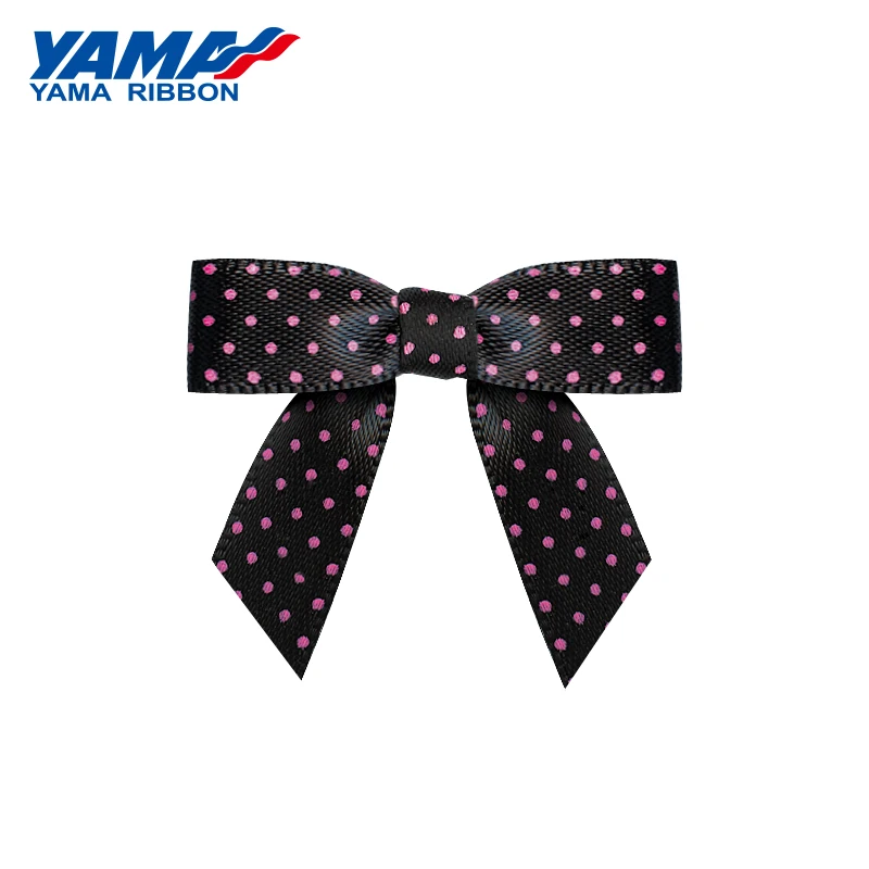 YAMA широкий 34mm±3mm высокое 29mm±3mm Форма ручной лук 200 шт./пакет Satin Plain тафтяной ленты цветочным принтом в стиле «сделай сам вечерние банты волосов игрушка Свадебная вечеринка