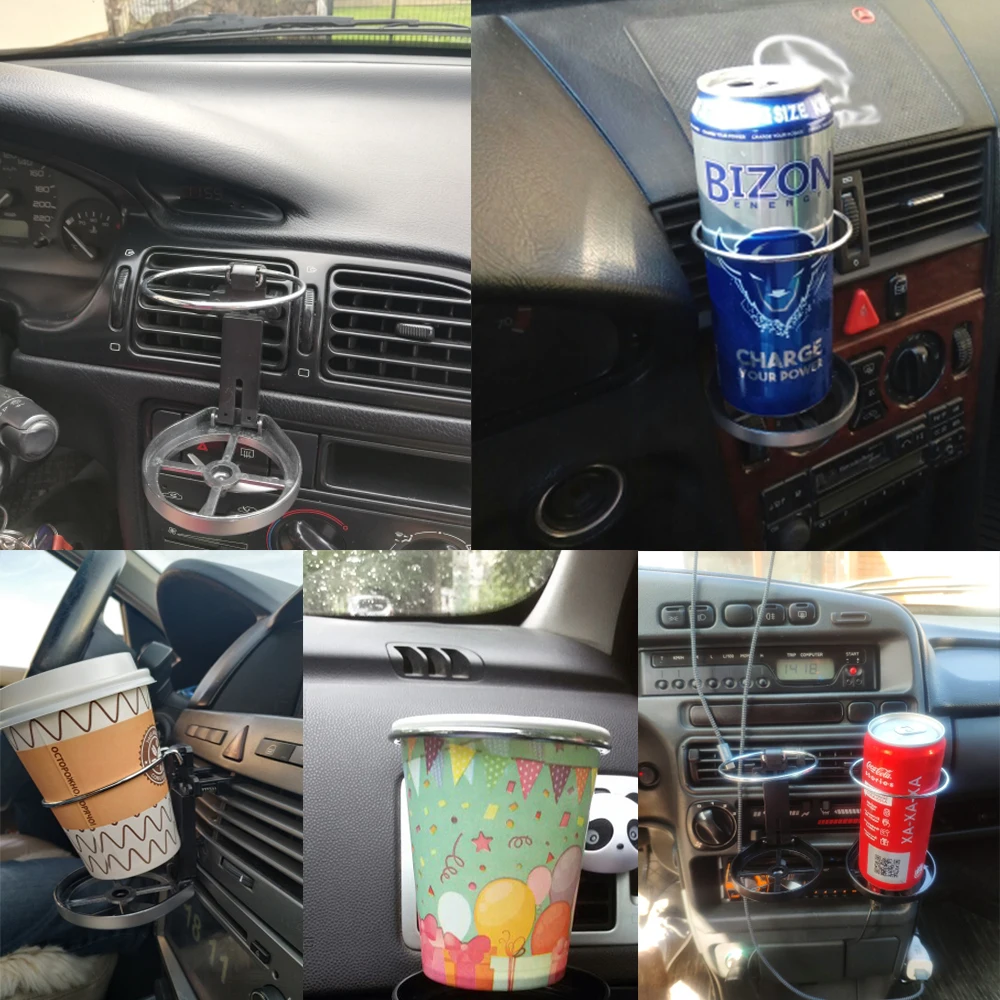 2 в 1 Автомобильный держатель для чашки с водой, складная рама для напитков, держатель для кондиционера, подставка для грузовика, фургона, украшение вентилятора