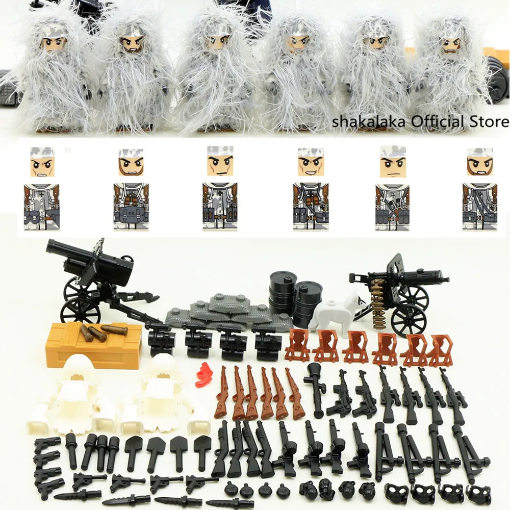 6 шт. костюм Снежной Королевы военный Камуфляжный армейский спецназ SWAT DIY
