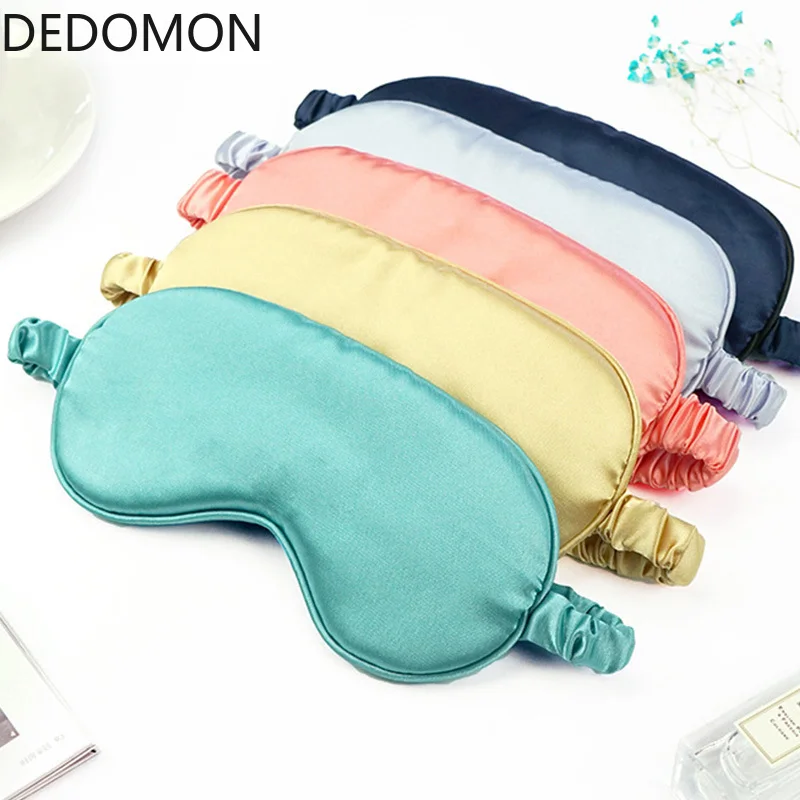 

100% Pure Silk Double-Side Shading EyeShade Sleeping Eye Mask Cover Eyepatch Blindfolds Eyeshade Health Sleep Shield Light