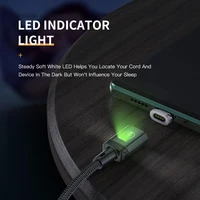 KUULAA LED magnetyczny kabel USB 3A szybkie ładowanie typ C kabel magnes ładowarka Micro USB kabel telefon komórkowy dla iPhone 13 12 11 przewód 2