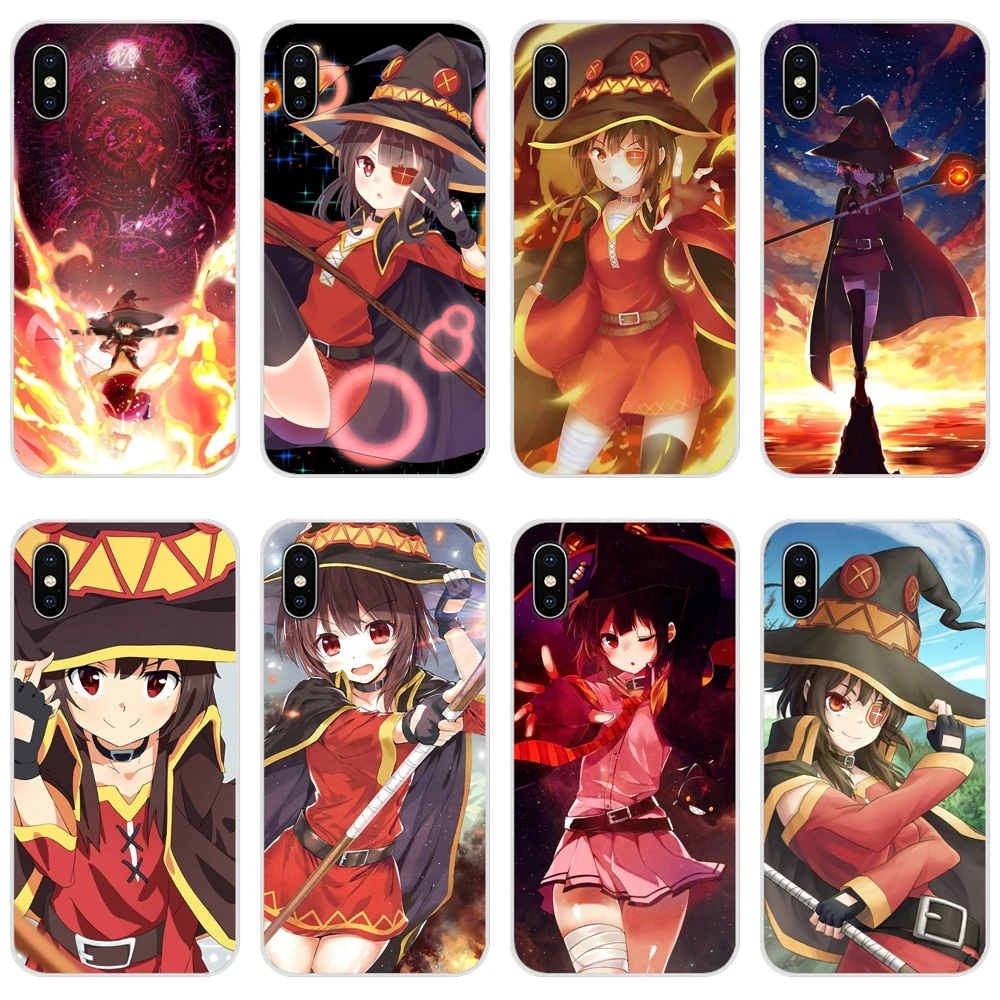 For Huawei Y5 Y6 Y7 Y9 Prime Pro GR3 GR5 2017 2018 2019 Y3II Y5II Y6II Accessories Phone Shell Covers Anime Konosuba Megumin | Мобильные