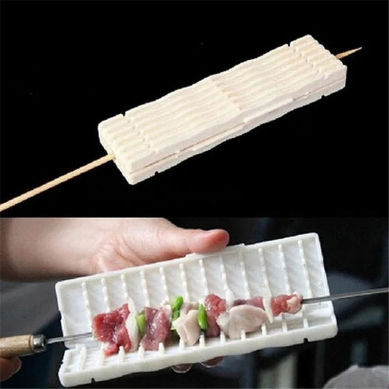 white-wear-string-BBQ-tools-Multi-function-barbecue-Skewer-machine-wear-meat-vegetable-string-cooking-accessories (7)