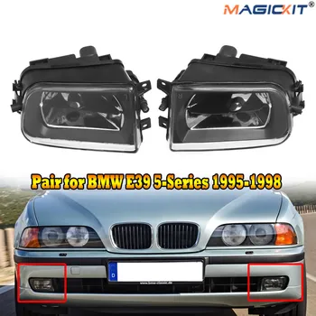 

MagicKit Front Bumper Fog Light For Bmw 5Ser E39 528i 540i 1995-1998 Without Bulbs Car-Detector Headlights Lens Lamp Car-Styling