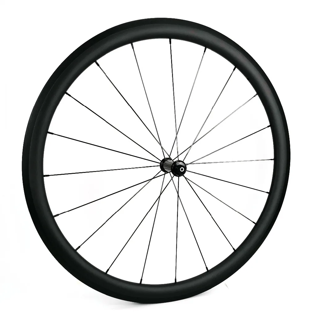 700C super light carbon Front wheels 38mm depth 25mm width clincher/Tubular Road bike carbon front wheelset UD matte finish