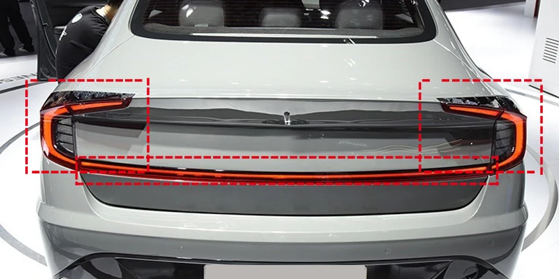 Для hyundai Sonata внешний задний фонарь рамка декоративная наклейка крышка отделка автомобиля Стайлинг