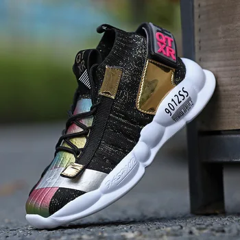 

2019 Autumn Kids Sock Sneakers for Girls Shoes Boys Fashion Sport Breathable Student Casual Shoes Light Children Running Shoes