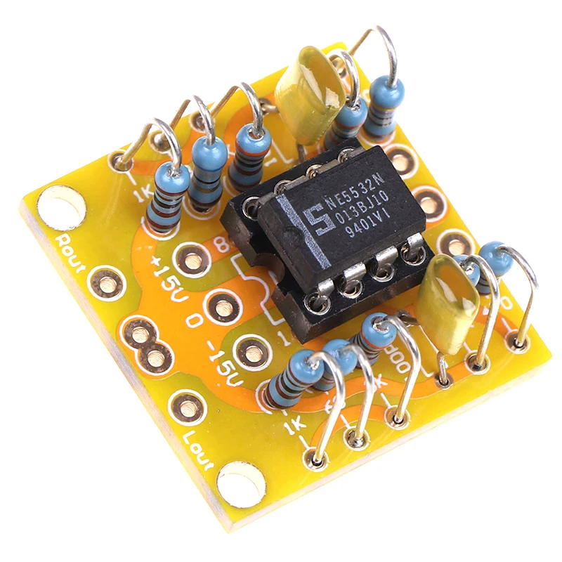 Dual Amp Board Preamp DC Verstärkung PCB for NE5532/OPA2134/OPA2604/AD826 L2KS 