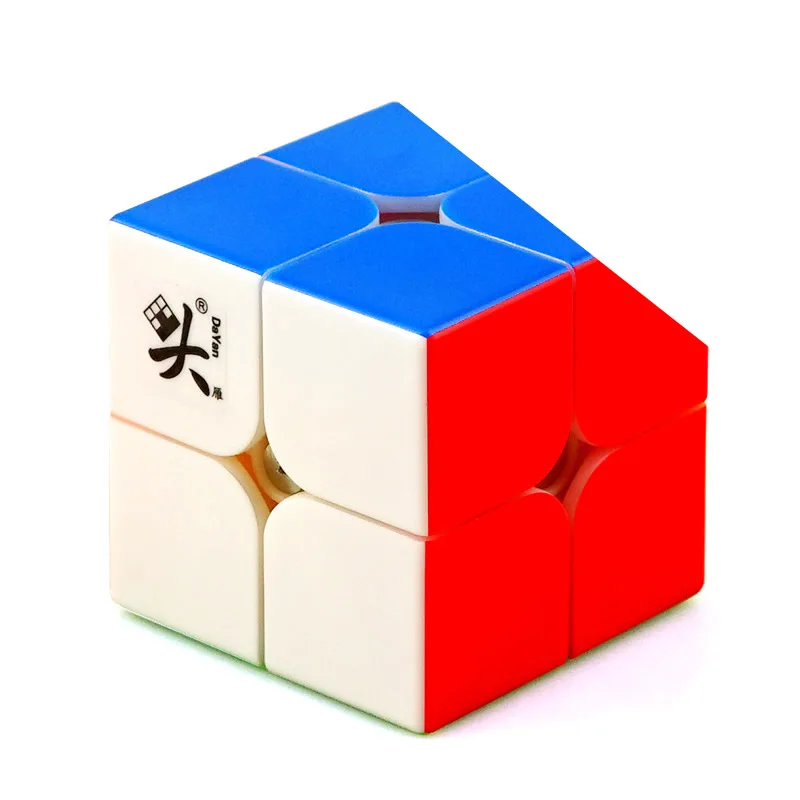 Stickerless Высокое качество, DaYan TengYun, 2x2x2 м, магнитный магический куб, 2x2, магниты, скорость мудрости, головоломка, рождественский подарок, идеи, детские игрушки - Цвет: Stickerless