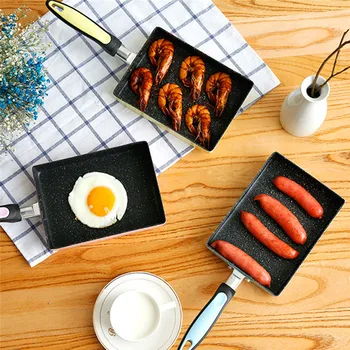 

Nonstick Frying Pans Square Flat Bottom Induction Cooker Mini Frying Pans Dishwasher Cooking Pan Kitchen Accessories