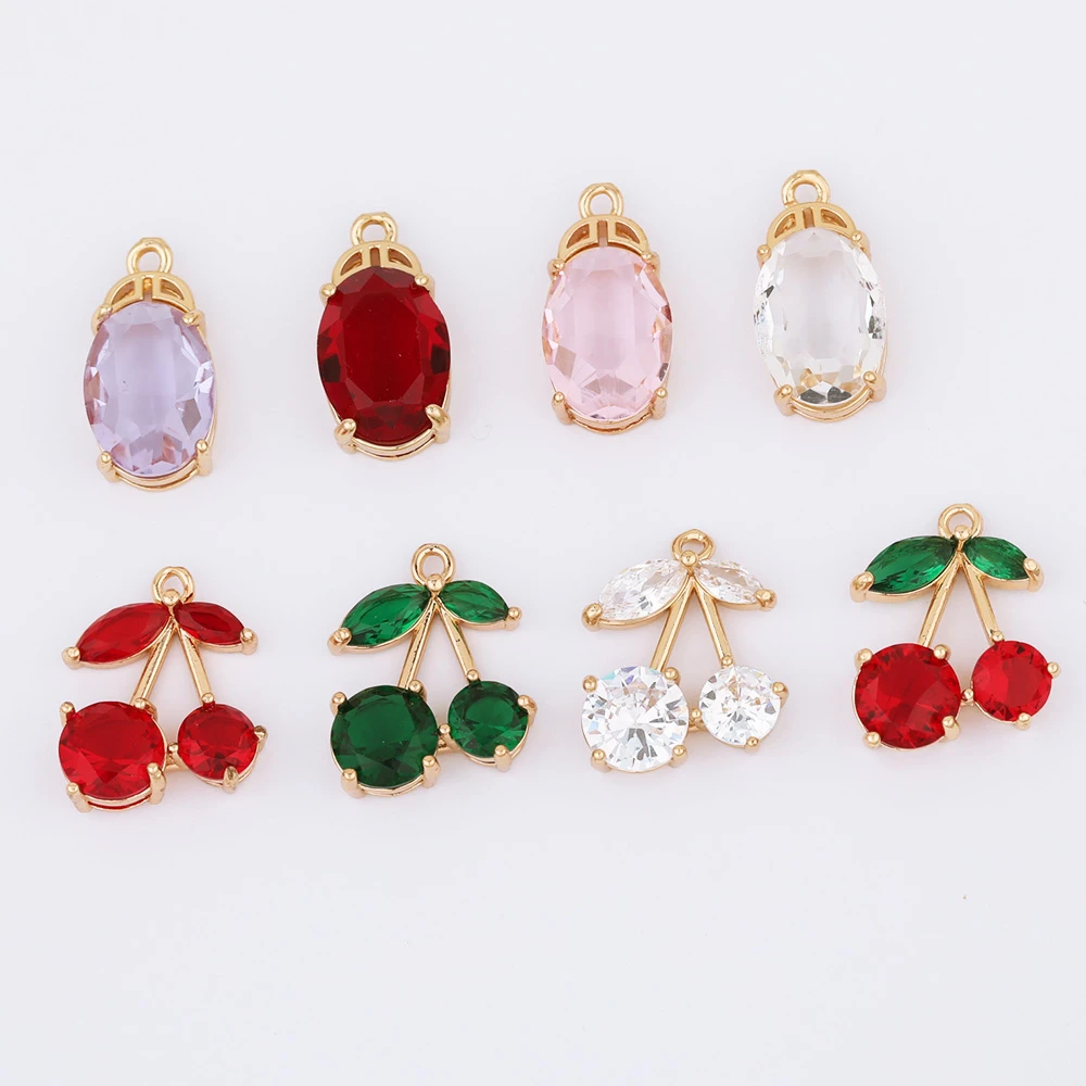

WHSOK 40Pcs Jewelry Accessories/DIY Making/Glass Charms/Earrings Pendants/Hand Made/Oval Shape/Jewelry Findings & Components