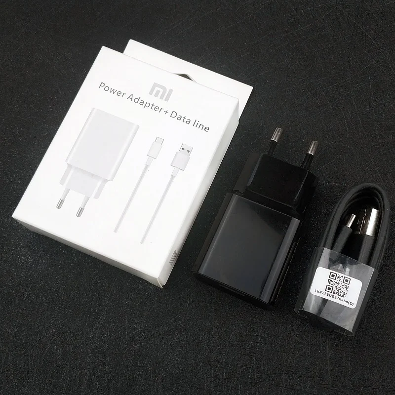 Black Charger set Xiaomi mi a2 зарядное устройство QC3.0 12 В 1.5A Путешествия ЕС Зарядка адаптер питания Usb type-C кабель для A2 A1 mi x 3 2s Max 3 mi 9 8 6 - Цвет: Black Charger set