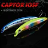 ALLBLUE CAPTOR 105F Fishing Lure 105mm 13g Floating Wobbler Long Casting Minnow Depth 0.5-0.8m Bass Pike Artificial Bait Tackle ► Photo 2/6