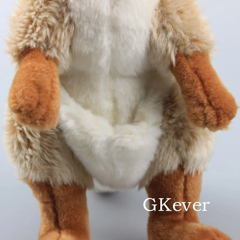 Высота 35 см peluche реалистичный плюшевый кенгуру мягкая игрушка кукла подушка мягкие спальные Игрушки для девочек подарок на день рождения