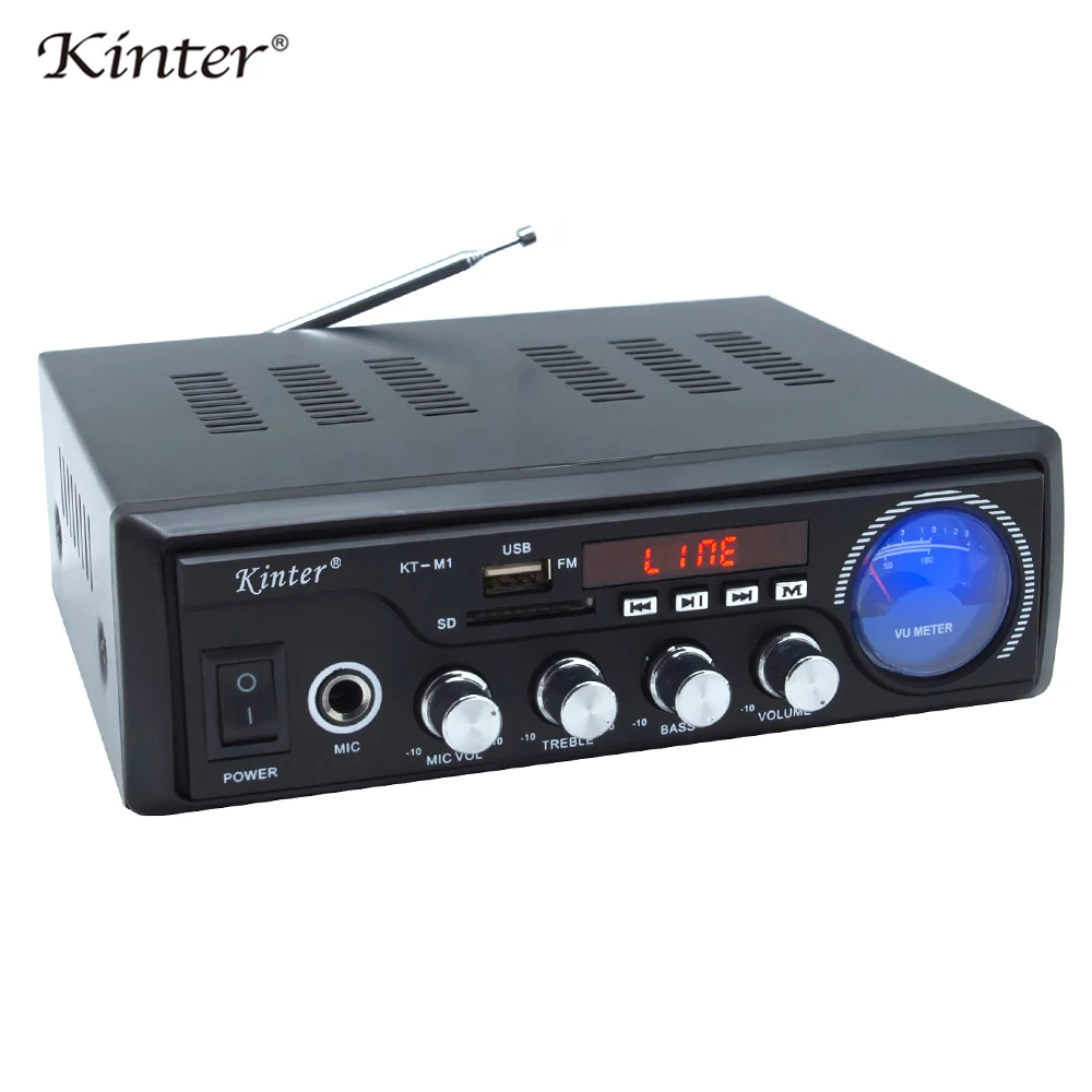 Kinter M1 дома усилитель 2-канальный USB SD FM микрофонный вход Поддержка аудио и видео игры через игрок Держите стерео звук