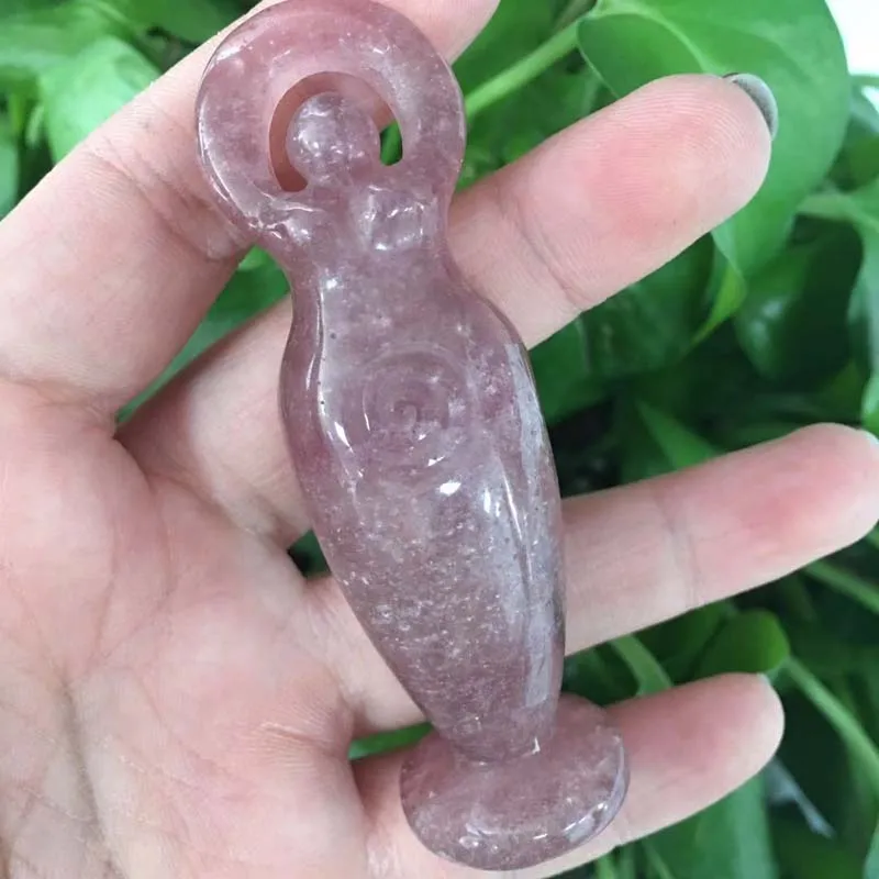 Статуэтка богини из натурального кварца, ручная полировка, прозрачный камень с кварцевым тигровым глазом, исцеляющий драгоценный камень для домашнего декора XY