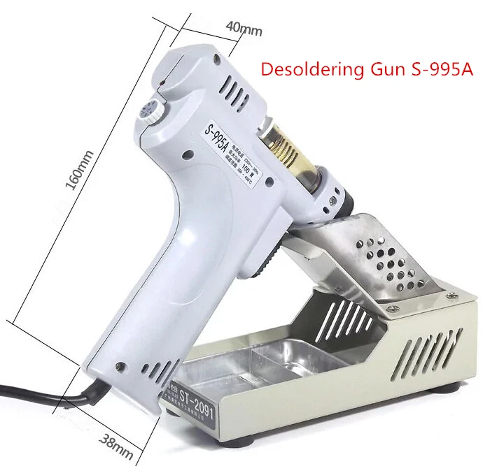

Desoldering Gun Electric Absorb Gun S-995A Electric Vacuum Desoldering Pump Solder Sucker Gun 220V 100W De-solder Gun