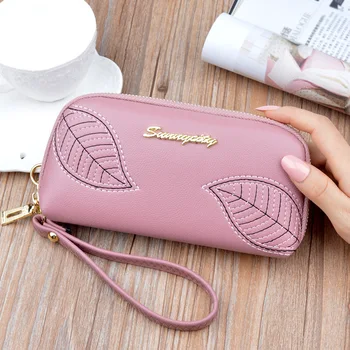

Vintage Long Ladies Wallets PU Leather Rfid Holders women's Wallet Fashion Soft women's Wallets