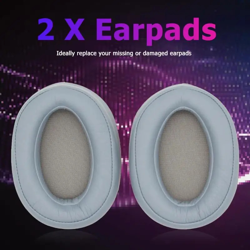 2Pcs Replacement Cushions Earpads for Sony WH-H900N MDR-100ABN Headphone Memory Foam PU Earpads Cover for MDR-100ABN WH-H900N