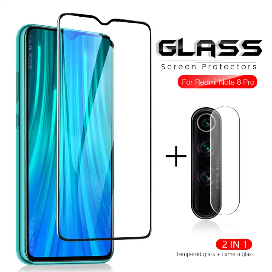 2 in 1 redminote8pro glass protective glasses for xiaomi xiomi redmi