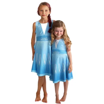 

Baby Girls Dress Summer Dress 2020 Anna Elsa Cosplay Costume Toddler Party Dress up Halloween Birthday Snow Queen Dress