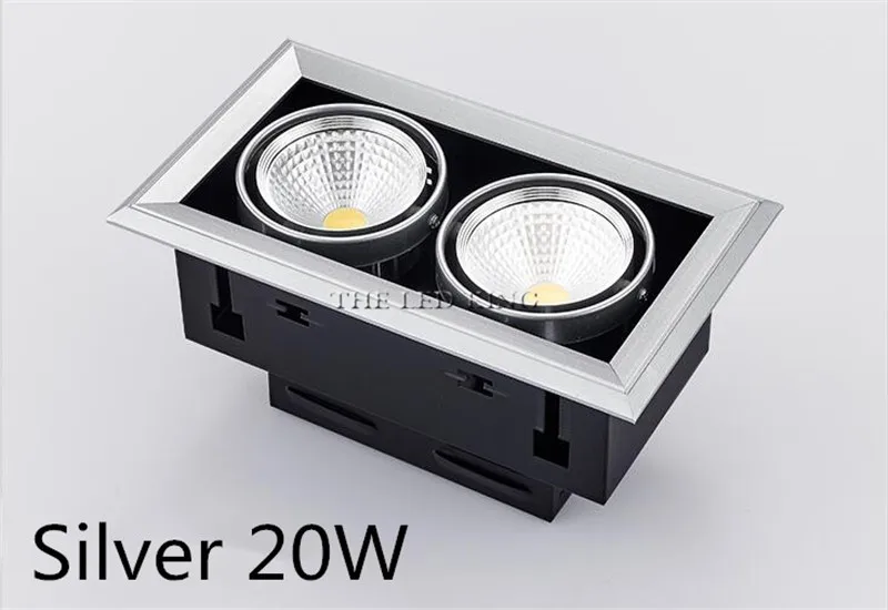 Super Bright Square LED Downlight 10W 20W 30W Aluminum AC220V 110V LED Down Light Ceiling Recessed Spot Light Indoor Lighting