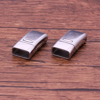 

2 pcs/lot 5mm*13mm Stainless Steel Magnetic Bracelet clasp Jewelry Handmade DIY Connector Buckle Accessories