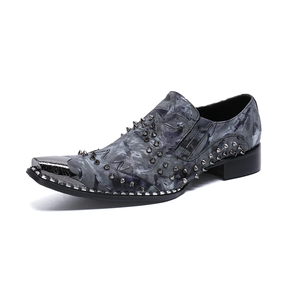 

Zapatos Hombre Casual British Style Men Casual Leather Shoes Slip-on Pointed Toe British Style Loafers