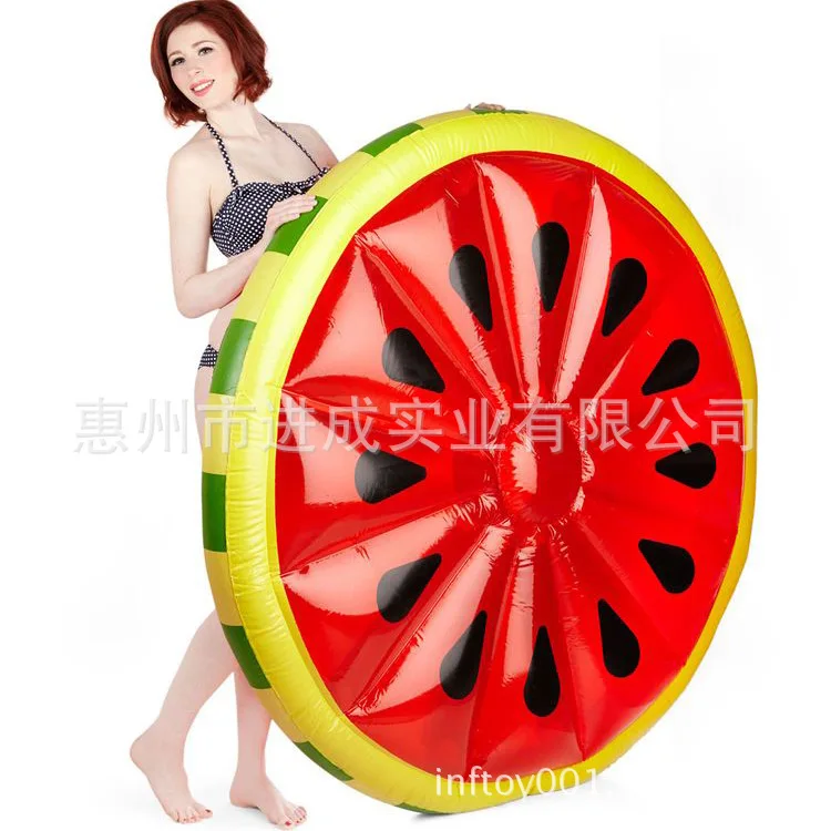 

Manufacturers Profession Made of Environmentally Friendly PVC Inflatable round Watermelon Floating Row Watermelon Water Floating