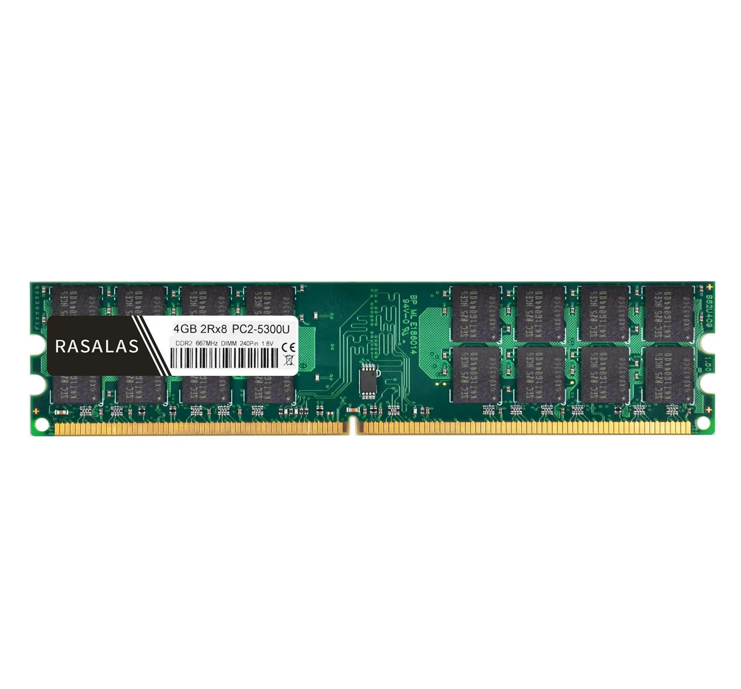 Оперативная память для настольного ПК Rasalas 4 Гб 2Rx8 DDR2 667 МГц 800 PC2 5300U DIMM 1 8 В 240Pin