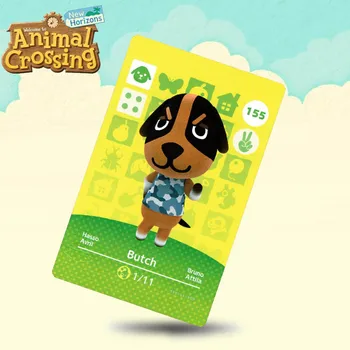 

155 Butch Animal Crossing Card Amiibo Cards Work for Switch NS 3DS Games