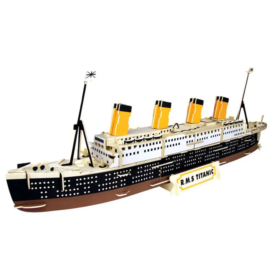 DIY лазерная резка 3D Titanic имитационная модель деревянная головоломка игра сборка игрушка Рождественский подарок для детей и взрослых