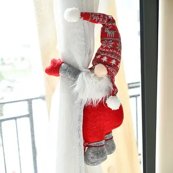

Christmas Swedish Santa Gnome Doll Window Curtain Buckle Tieback Holder Decoration Home Bedroom Ornament