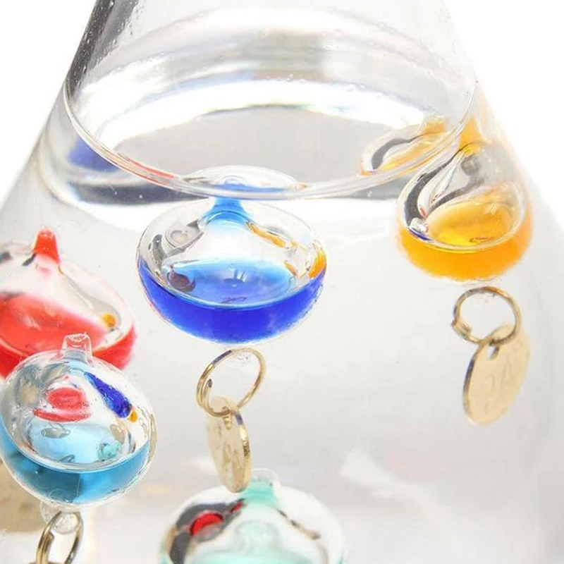

Galileo Thermometer Water Drop Weather Forecast Bottle Creative Decoration Birthday Gift Children Toy