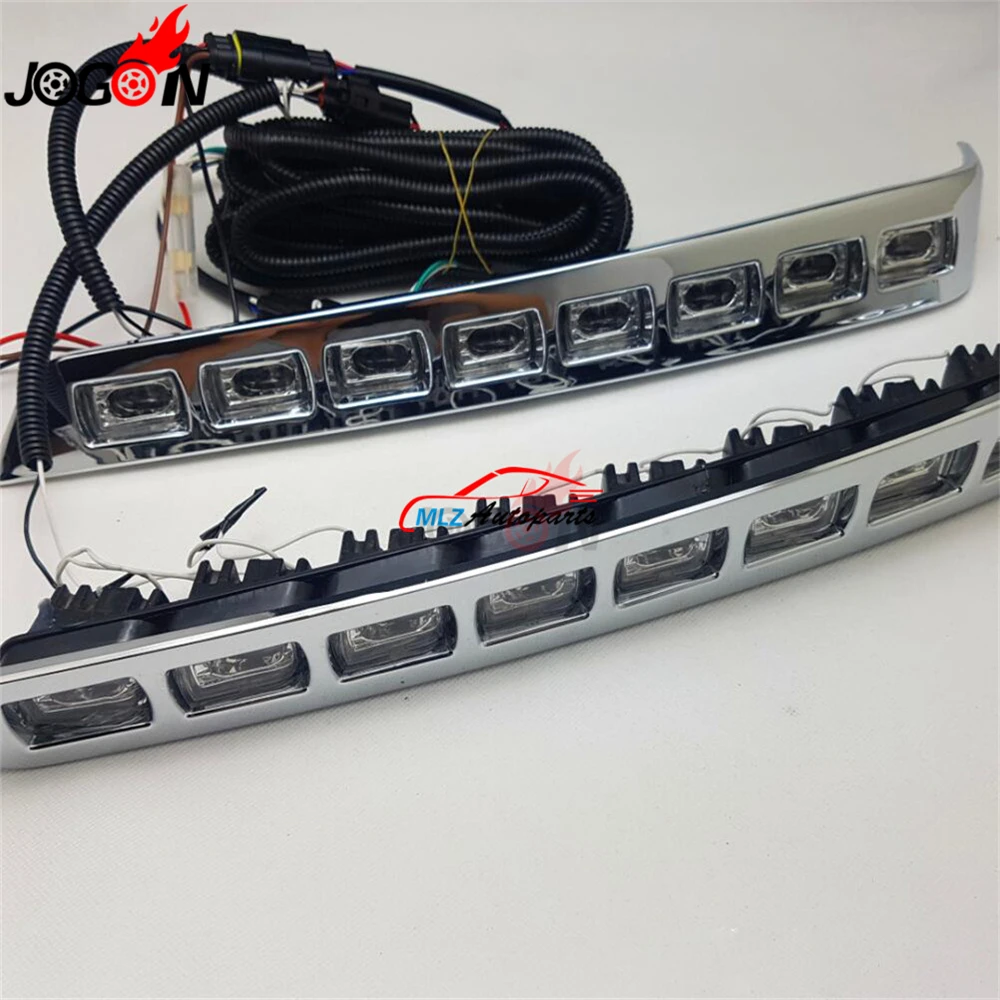 Для Toyota Land Cruiser LC200 2012 2013 2014 2015 2 шт. передний бампер светодиодный светильник для