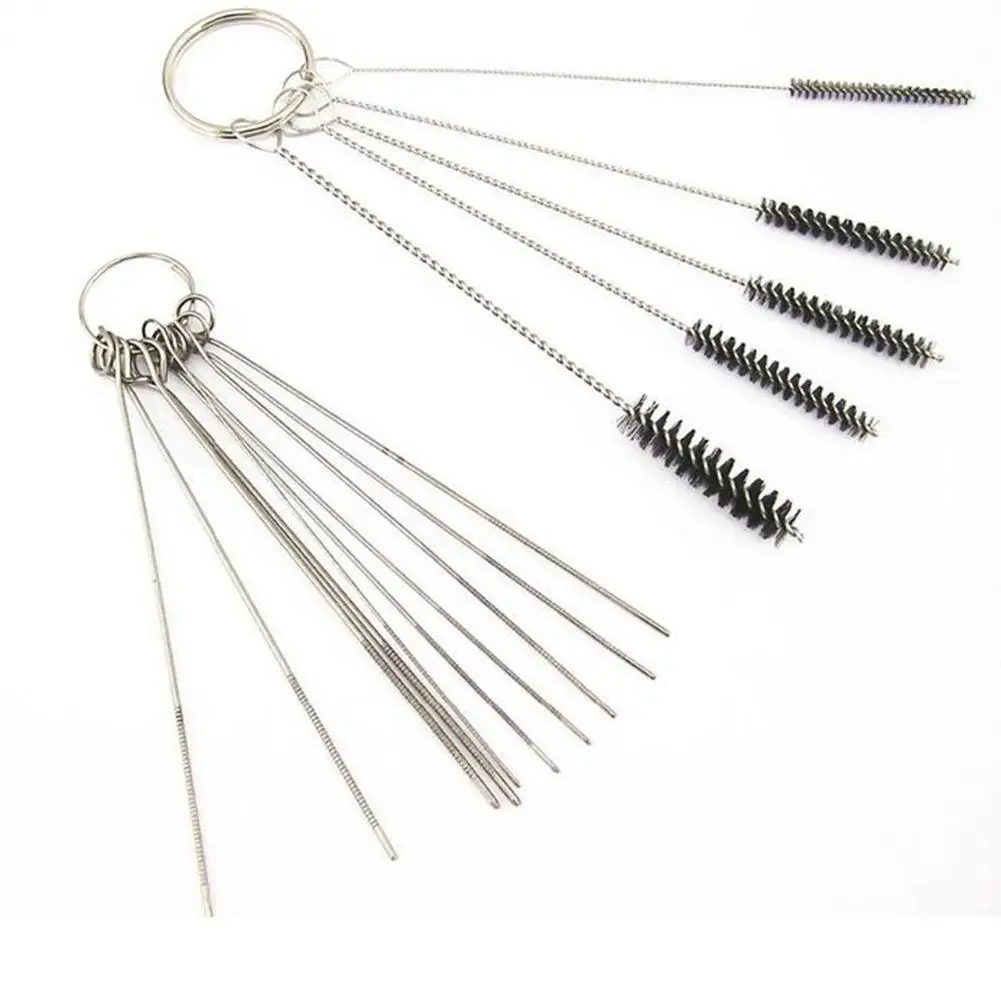 10 PCS Carburetor Adjustment Tool Screwdriver Tool Kit With Carb Cleaning Needles Brushes