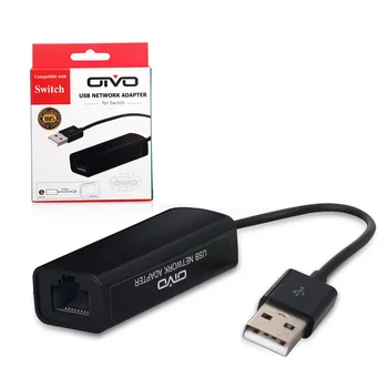 

USB Ethernet Adapter For Nintendo Switch USB 2.0 Network Card to RJ45 Lan for Win8/10 Ethernet USB 10/100 Mbps