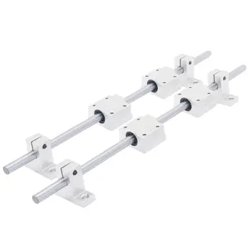 

300mm Rod Rail Shaft W/ SK8 Fixed Bearing SCS8UU Linear Slide Blocks DIY CNC Routers for milling machines lathes High quality
