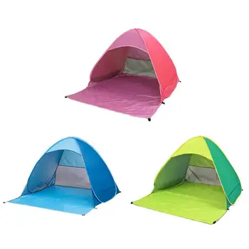

New Outdoor Beach Tent Full Automatic 2 Second Speed Folding Tent Tent Light Shade UV Beach Ultra Camping Open A8V9