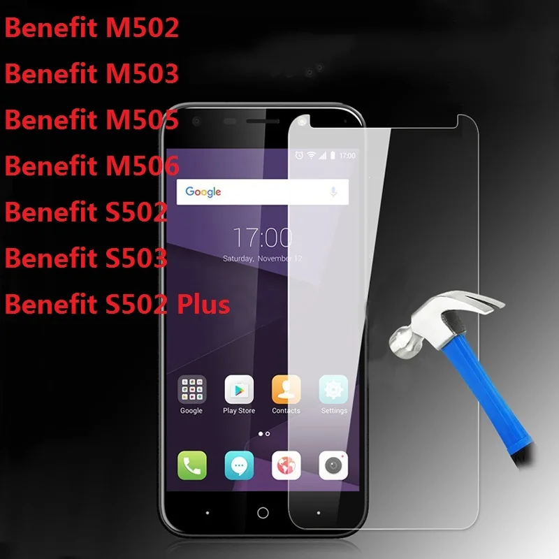 

Ультратонкое закаленное стекло для Ark Benefit M502 M503 M505 M506 S502 Plus S503, 2 шт., защитная пленка для экрана, Защитная пленка для экрана
