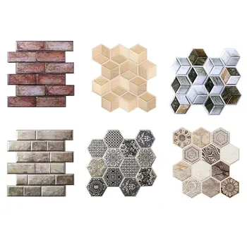 

3D Brick Wall Stickers Wallpaper Decor Foam Waterproof Wall Covering Wallpaper For Kids Living Room DIY Background