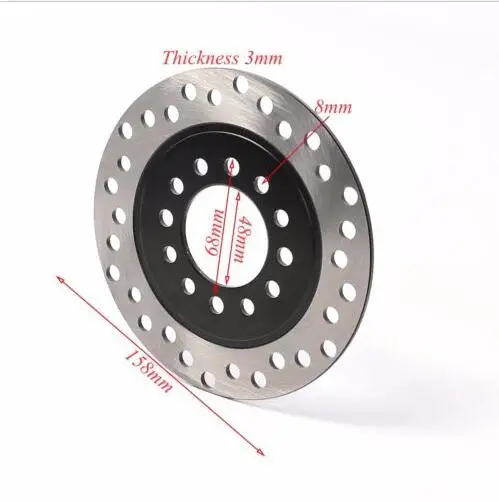 Hydraulic Rear Disc Brake Caliper Set+Disk Rotor For ATV Go Kart TaoTao Coolster 