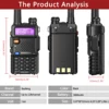 Baofeng BF-UV5R 5W/8WPortable Walkie Talkie FM Radio VHF/UHF Dual Band Two Way Radio Amateur for Hunting UV-82 UV-9R PLUS 6