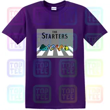 Starter Pocket Monsters тема "Beatles-Abbey Road" мужская женская детская футболка унисекс