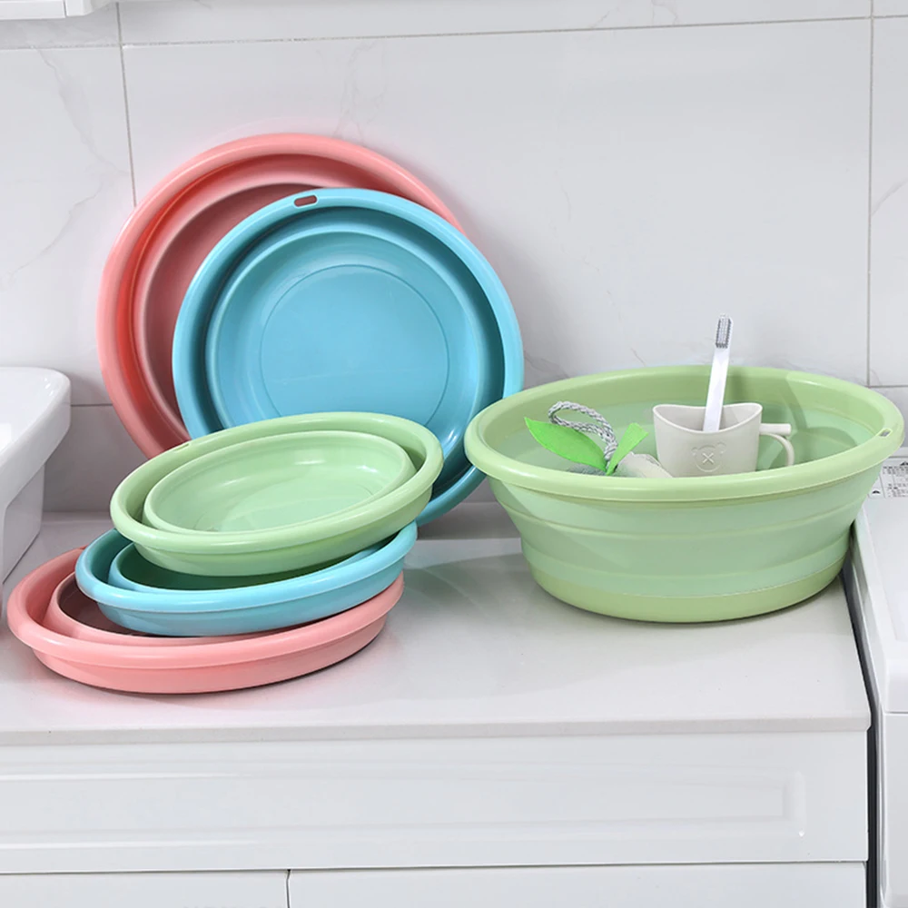 Portable Bowl Folding Bucket Folding Outdoor Tourism Promotion Camping