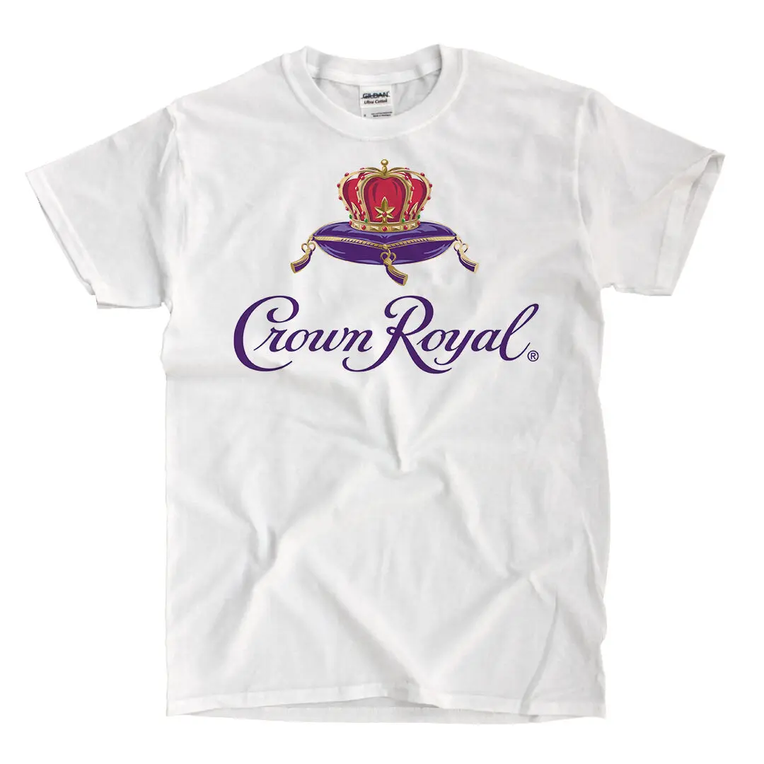 Crown Royal Logo White T-Shirt - Ships Fast! High Quality! |