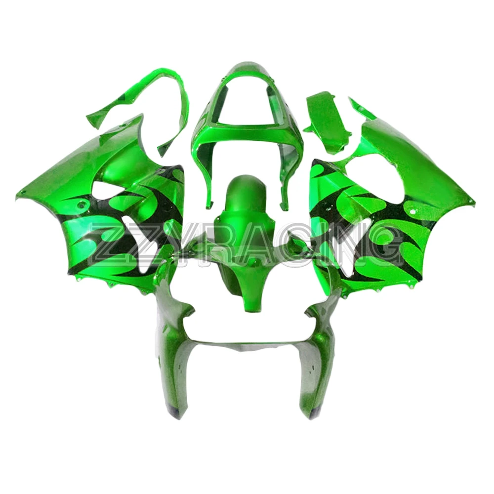 

Complete Fairings Kits for Kawasaki ZX6R 2000 2001 2002 Year ZX-6R 00 01 02 ABS Plastic Motorcycle Bodywork Cover Green Black