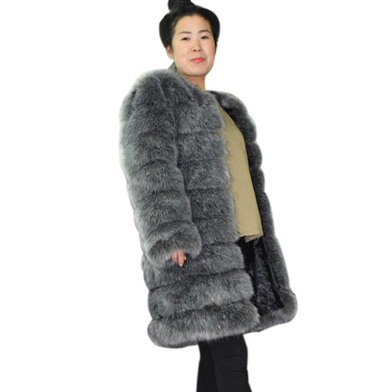 ZADORIN 9 шагов роскошное длинное пушистое плотное теплое пальто из искусственного меха для женщин зимнее женское меховое пальто с длинным рукавом верхняя одежда