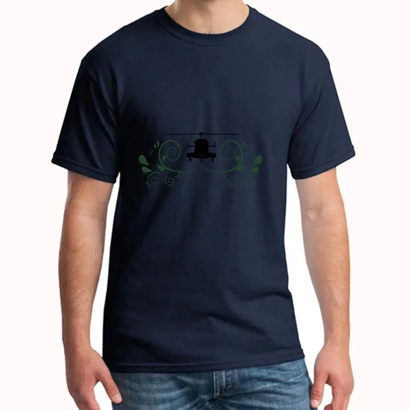 

personalized Heli With Decorating t-shirt s-5xl 100% cotton awesome Leisure men tee t shirts clothing Pattern