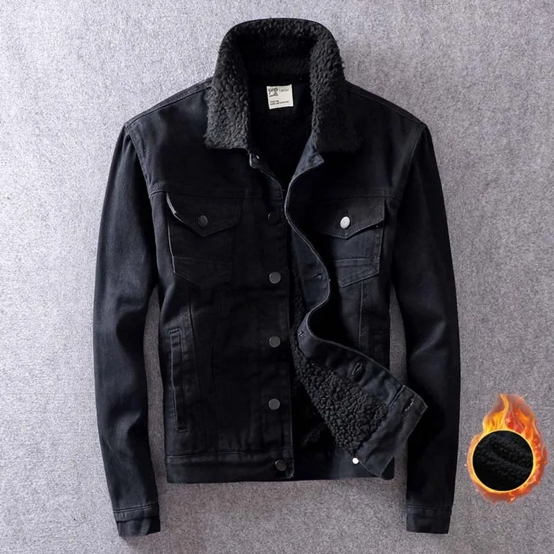 Winter Men's Warm Thick Denim Jackets And Coats Fleece Lined Casual Jeans Jackets Outwear For Male WIndbreak Size M-3XL (9)